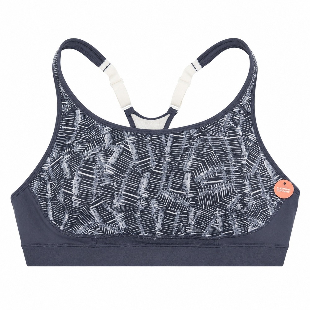 Champion C9 XL Sports Bra Power Core Max Gray Geometric Maximum Support NEW